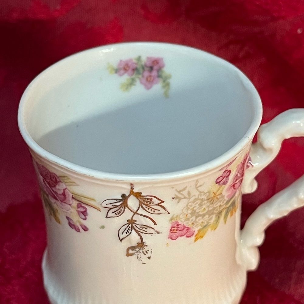 Antique Carl Tielsch Demitasse‎ Teacup and Saucer Set. Made in Germany - Picture 9 of 13
